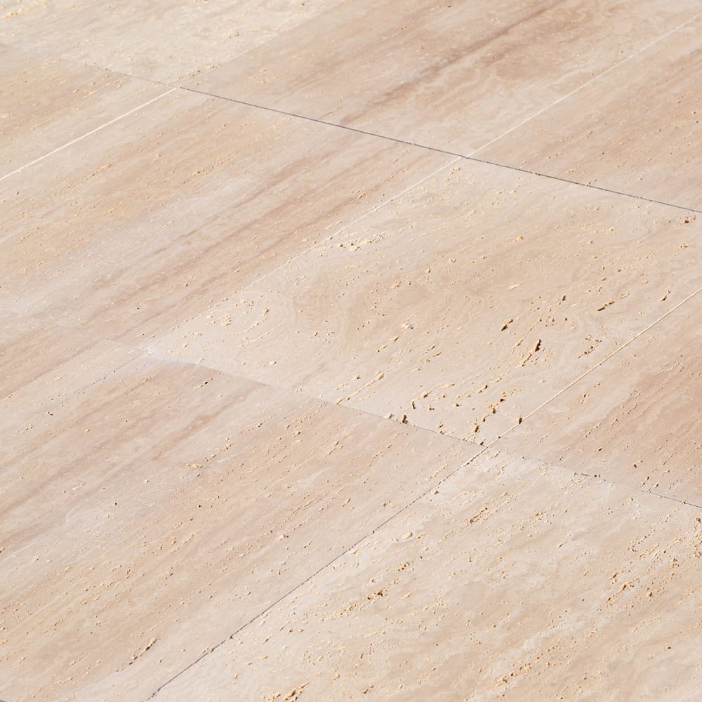 Classic Light Vein-cut Travertine Floor and Wall Tile 12"x24" - Livfloors Collection