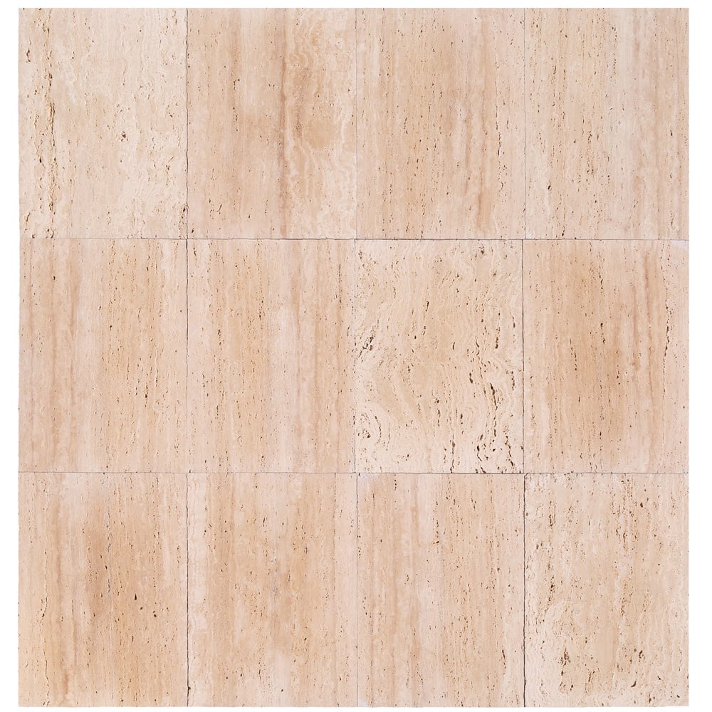 Classic Light Vein-cut Travertine Floor and Wall Tile 12"x24" - Livfloors Collection