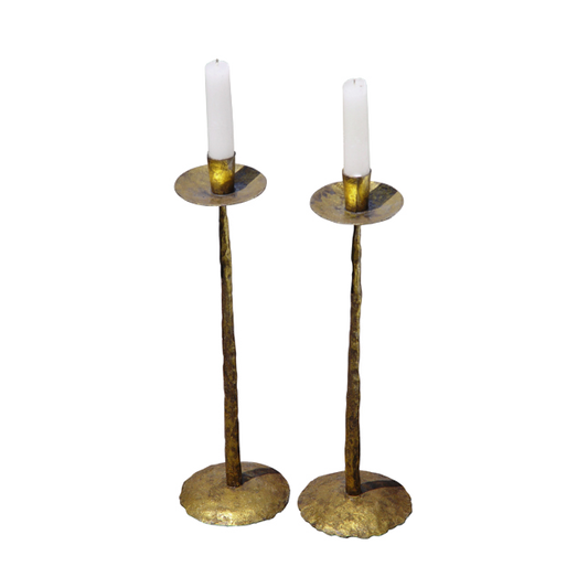 Clint Candle Stands Antiqued Gold
