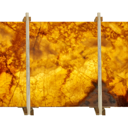 Cola Honey Onyx Translucent Bookmatching Slabs Polished - Livfloors Collection