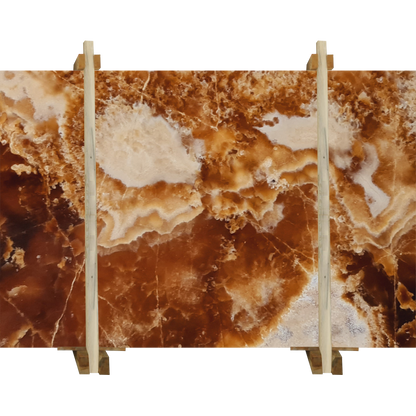 Cola Honey Onyx Translucent Bookmatching Slabs Polished - Livfloors Collection