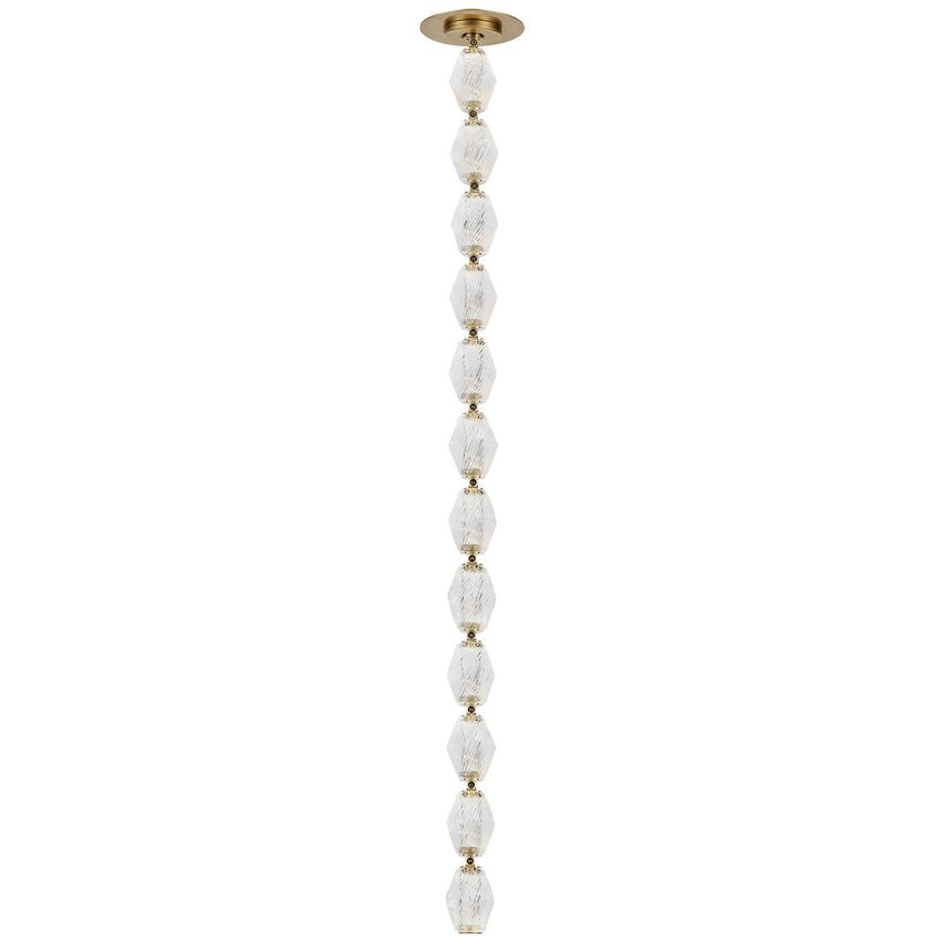 Collier 36" Alabaster Pendant by Visual Comfort