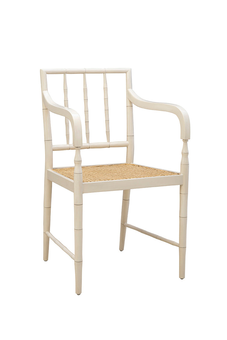 Cream Reynolds Dining Room Arm Chair by Furniture Classics