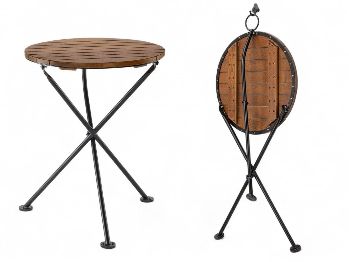 DemarForge Folding Table 4129 - Stackable - European Chestnut Wood Clear Coated