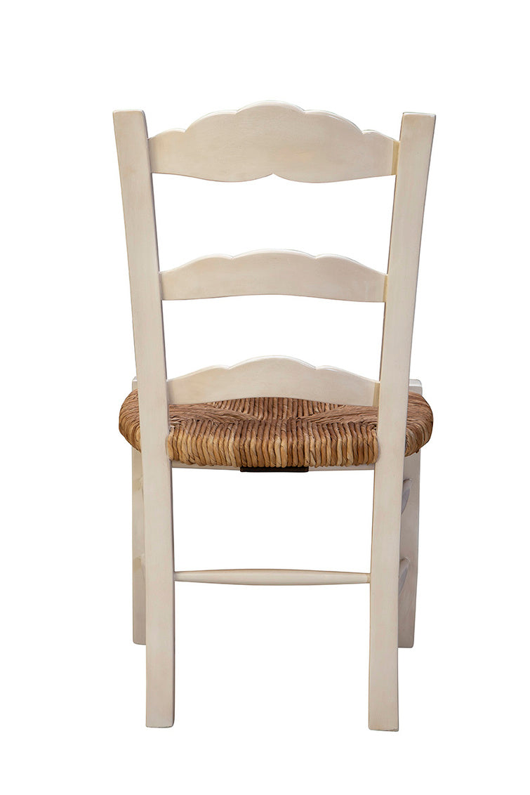 Back view of cream Caroline Side Chair