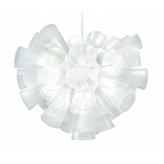 Fanad Chandelier Clear Resin/Silver