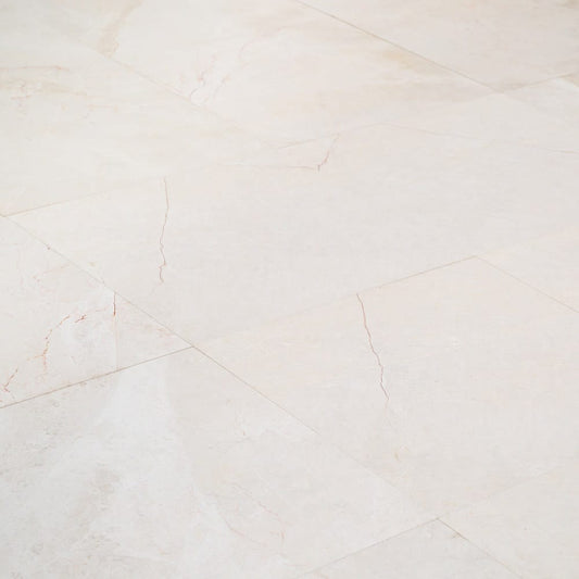 French Vanilla Cream Arizona Marble Floor and Wall Tile - Livfloors Collection