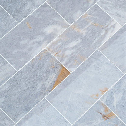 Fume Gray Marble Floor and Wall Tile - Livfloors Collection