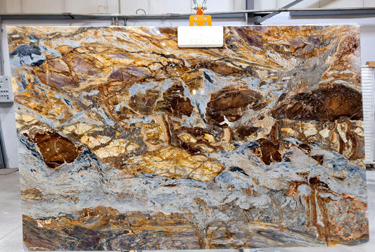 Fusion Blue Bookmatching Marble Slabs Polished - Full Truckload