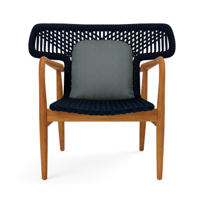 Garrison Outdoor Wing Chair - Yukon Ocean Stripe Outdoor Performance Velvet