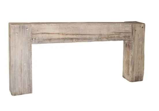 Giza 84" Console Table in Antique White by Classic Home
