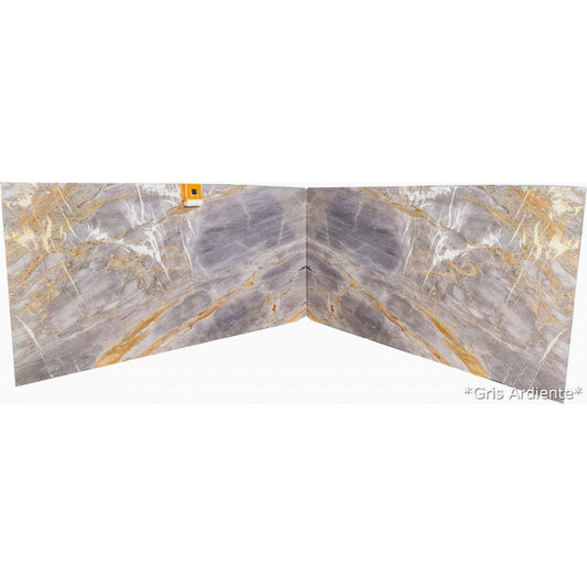 Gris Ardiente Gray Bookmatching Marble Slabs Polished - Full Truckload