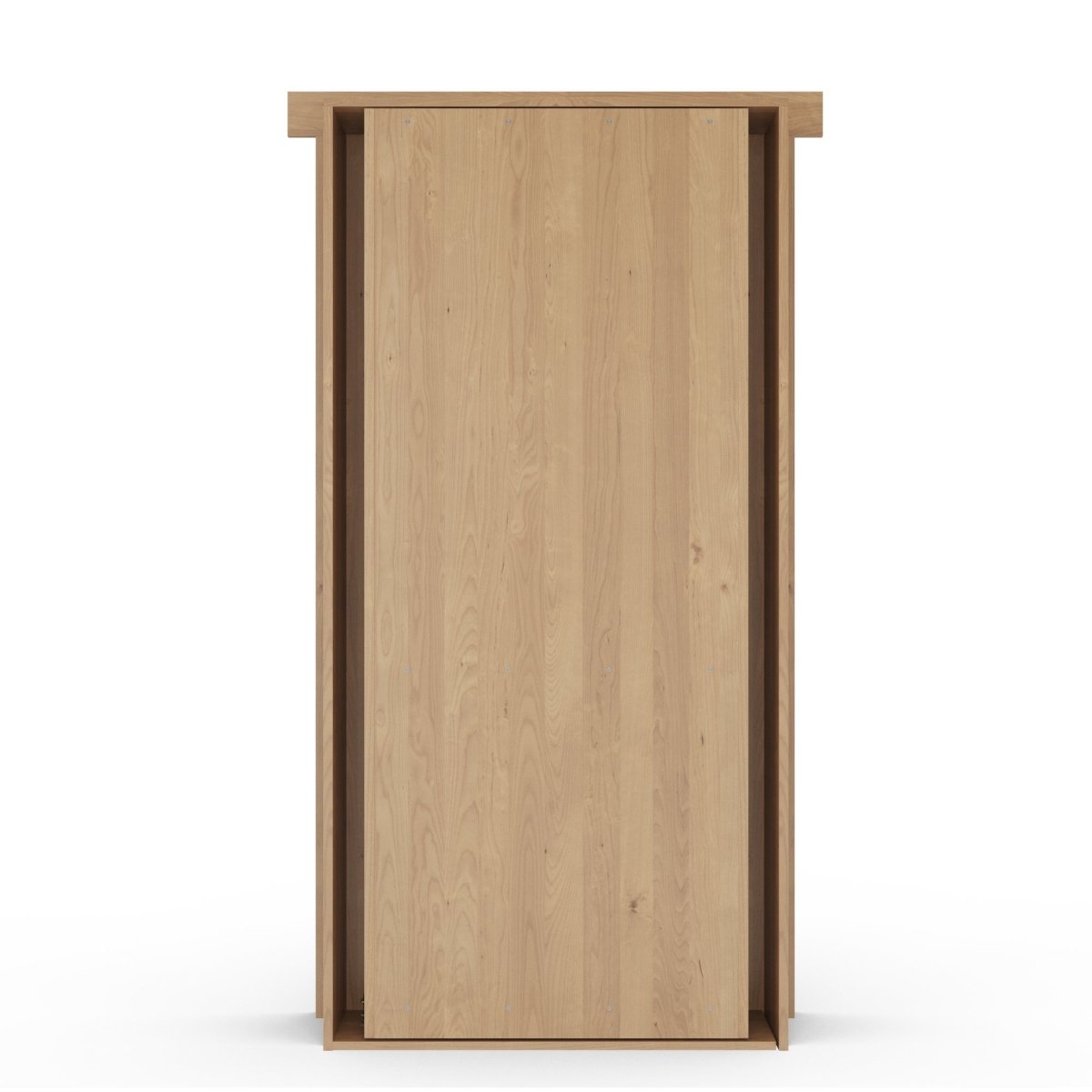 Hidden Flush Mount Knotty Alder Dresser Door