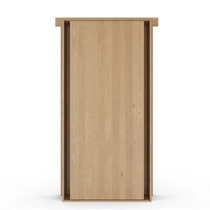 Hidden Flush Mount Knotty Alder Dresser Door