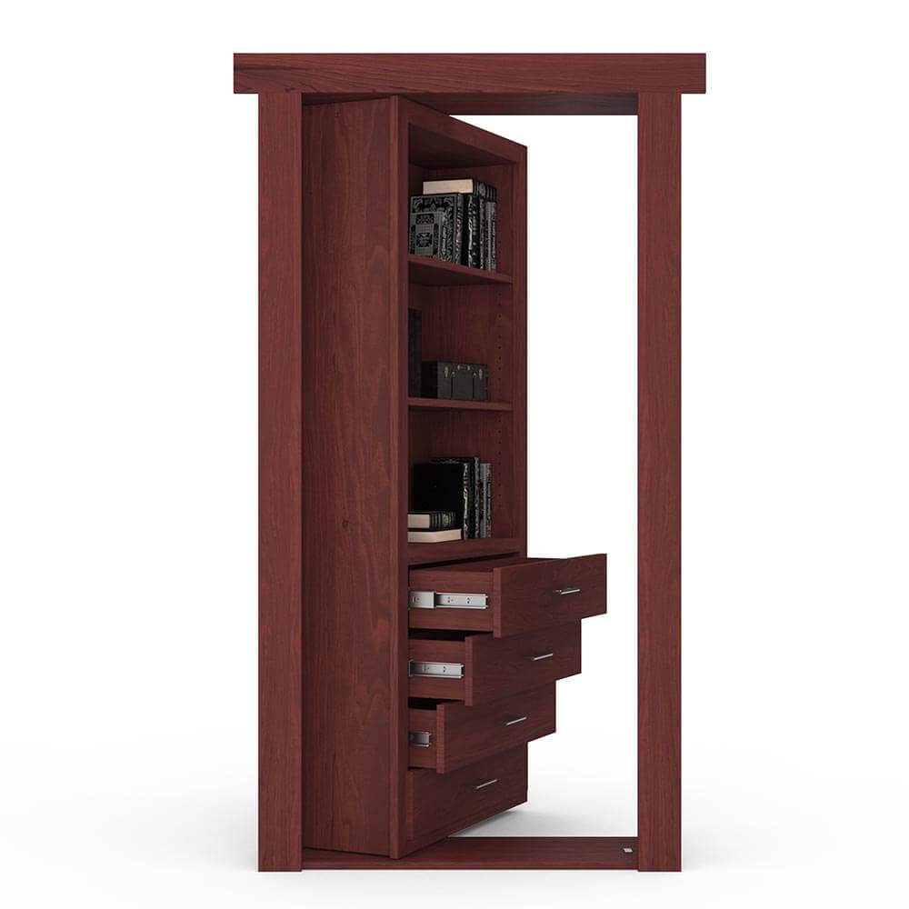 Hidden Flush Mount Maple Dresser Door