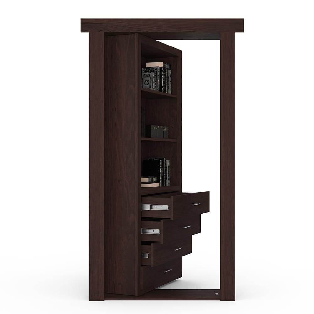 Hidden Flush Mount Maple Dresser Door