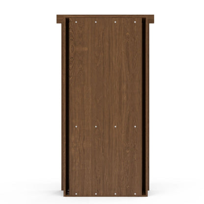 Hidden Flush Mount Maple Wine Rack Door
