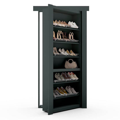 Hidden Flush Mount Paint Grade Shoe Rack Door
