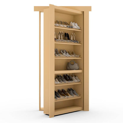 Hidden Flush Mount Paint Grade Shoe Rack Door