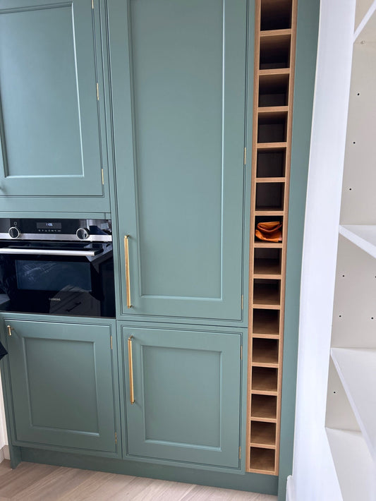 U-Shaped "Florence" Cabinet Knob and Drawer Pulls in Antique Brass