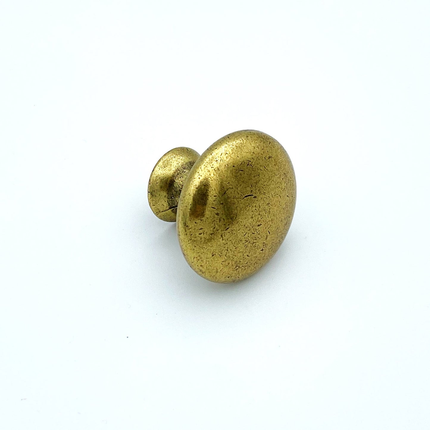 Round "Capri" Antique Brass Round Cabinet Knob
