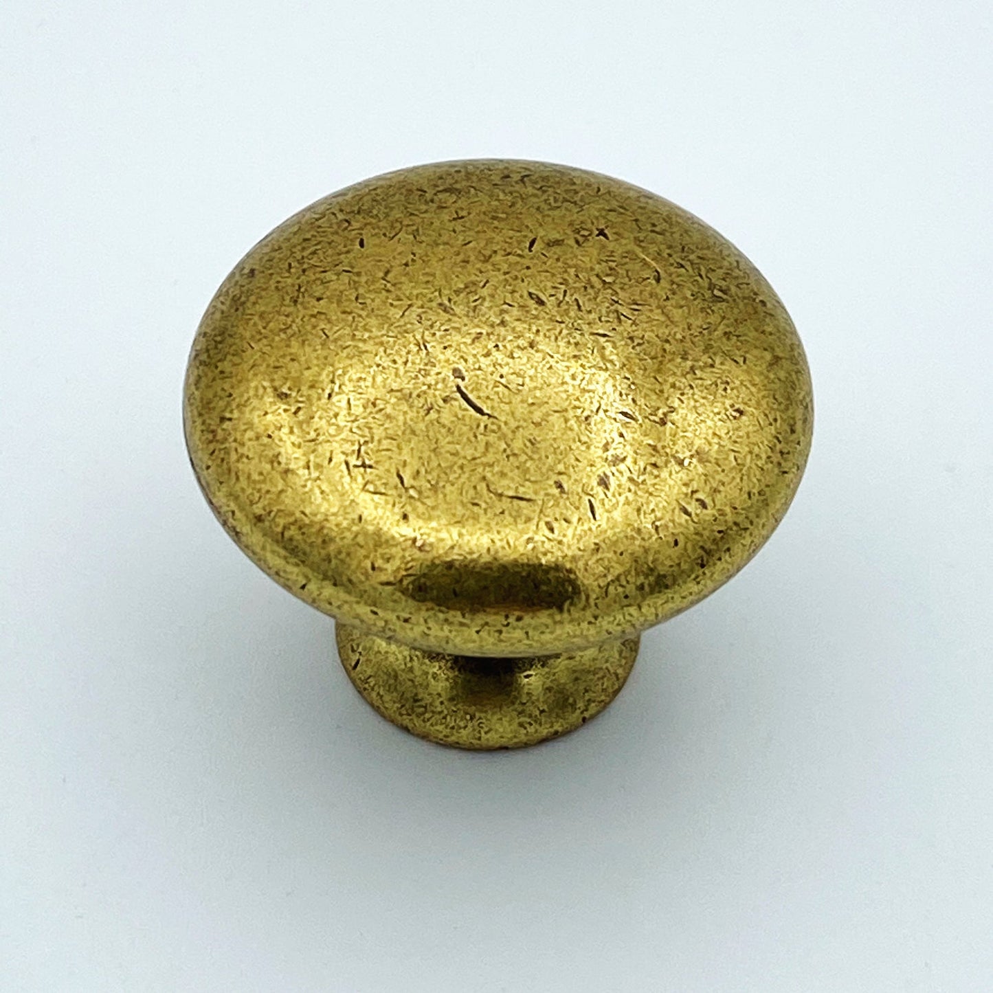 Round "Capri" Antique Brass Round Cabinet Knob
