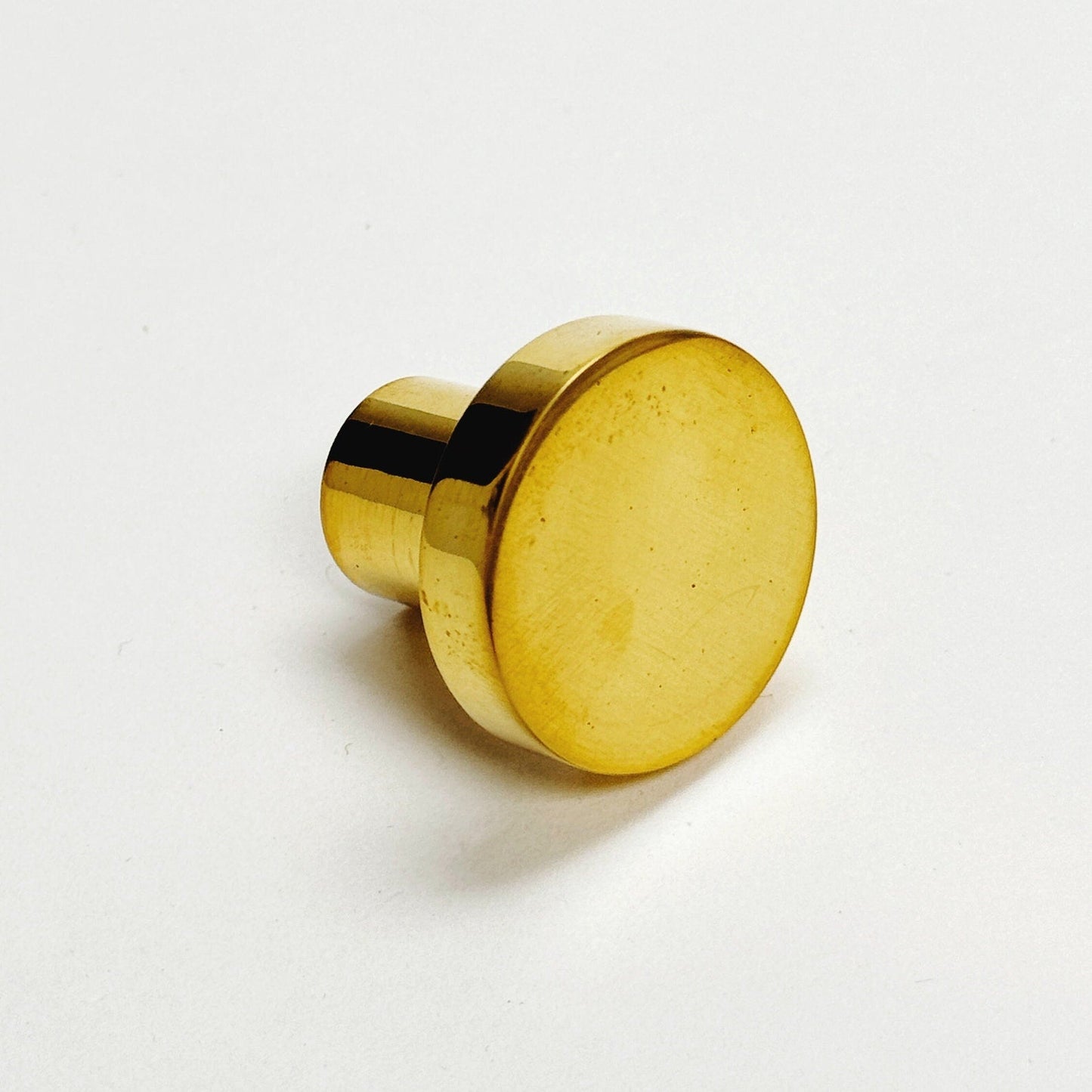 Unlacquered Brass "Tubular" Cabinet Knob and Wire Drawer Pulls