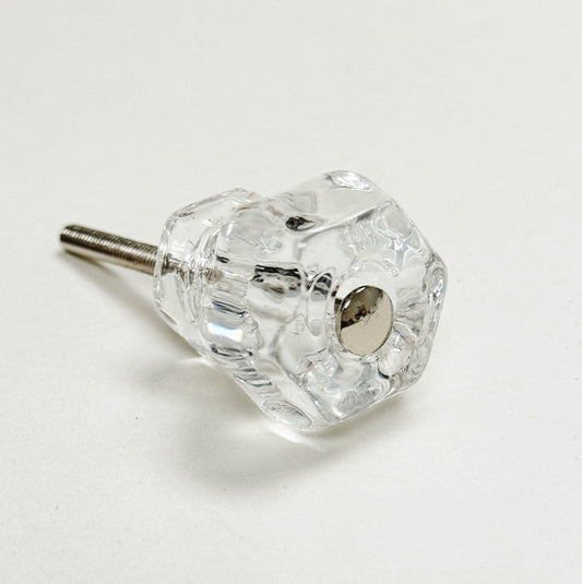 Glass Depression Clear Drawer Pull and Cabinet Knobs