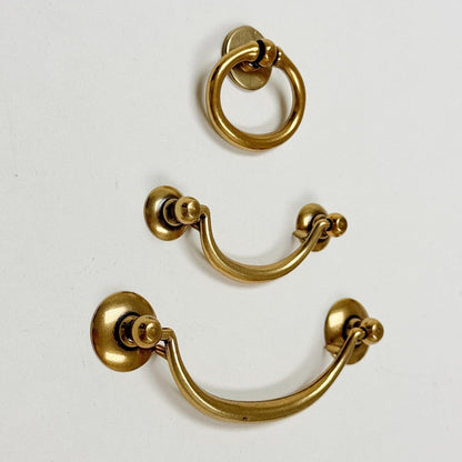 Ring Pulls "Bail" Antique Brass Hardware