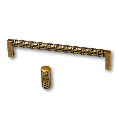 U-Shaped "Venice" Drawer Pull in Antique Brass