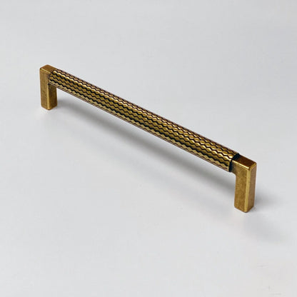 U-Shaped "Venice" Drawer Pull in Antique Brass