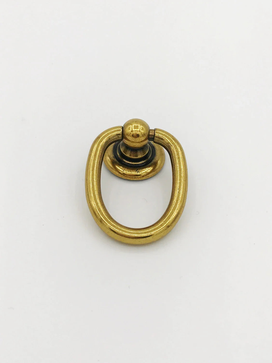 Ring Pulls "Oval" Bail Antique Brass Drawer Pulls