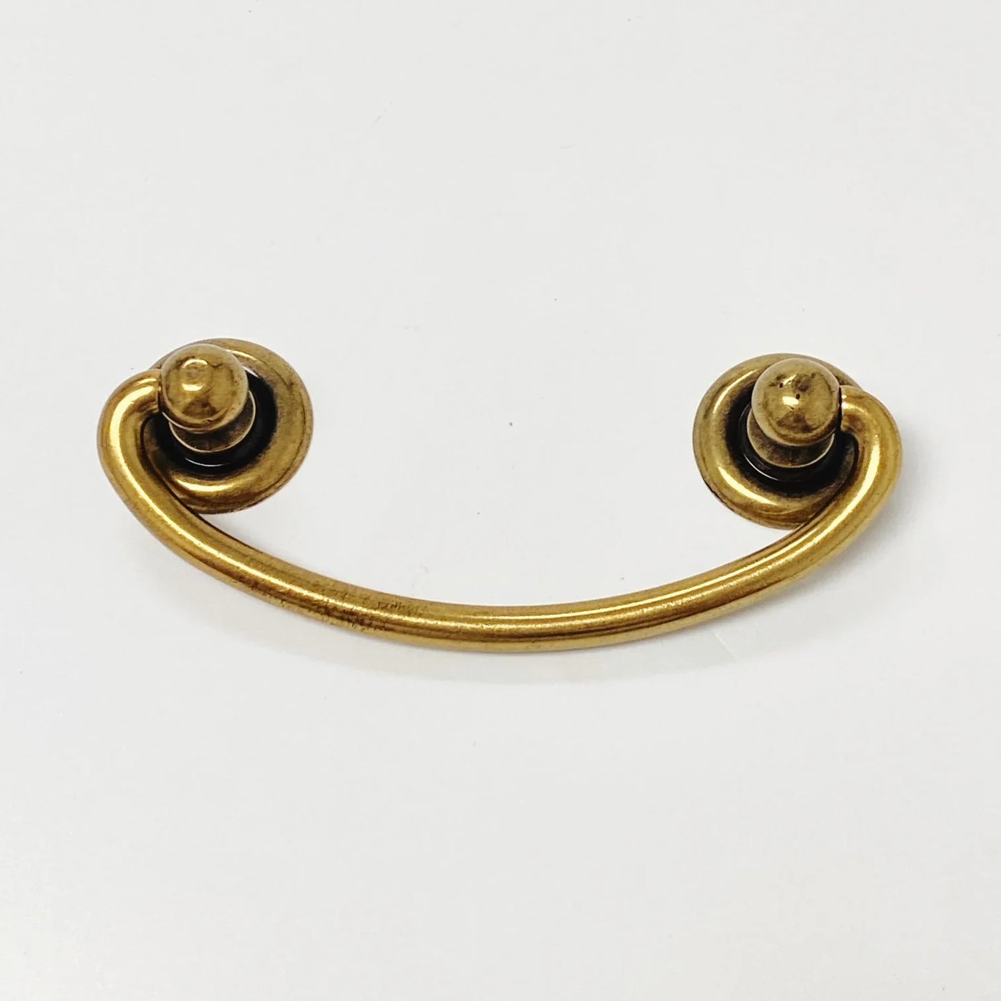 Ring Pulls "Oval" Bail Antique Brass Drawer Pulls