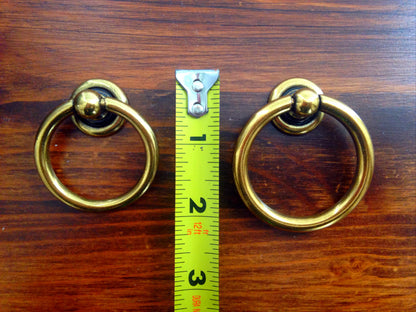 Plain Brass Ring Pulls Hardware Cabinet Pull Drawer Pull
