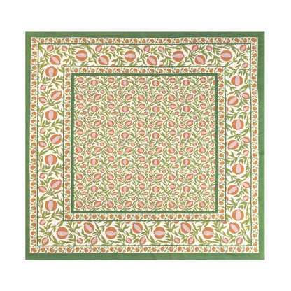 French Tablecloth Grenadine Orange & Green-Out of Stock