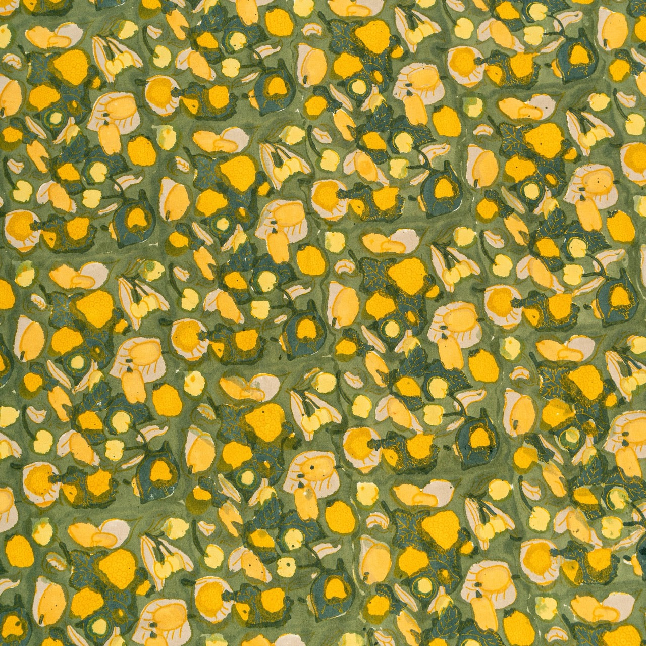 French Tablecloth Fruit Yellow & Green