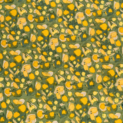 French Tablecloth Fruit Yellow & Green