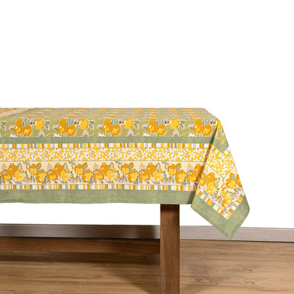 French Tablecloth Citron Vert & Yellow