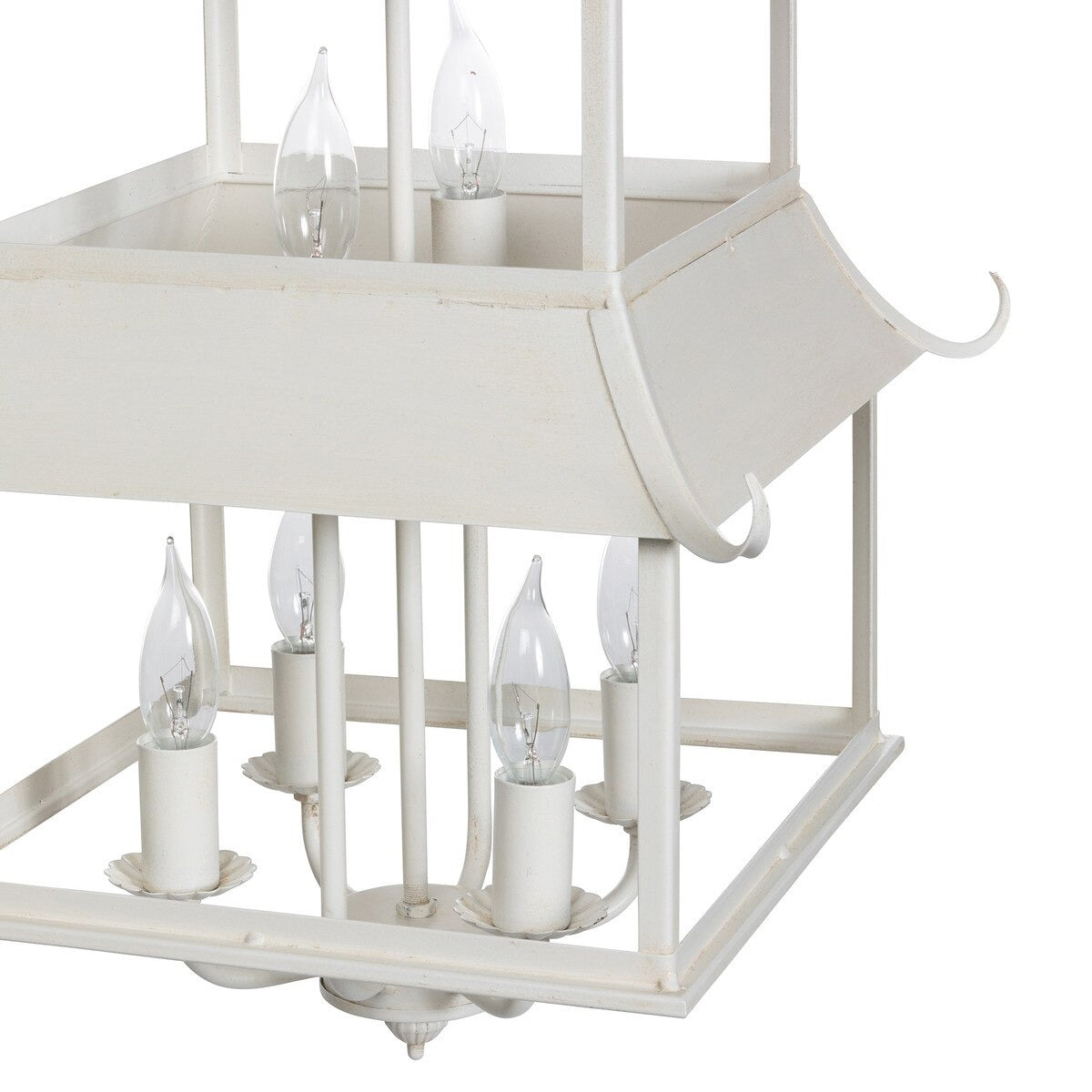 Peace Pagoda Chandelier, Cream