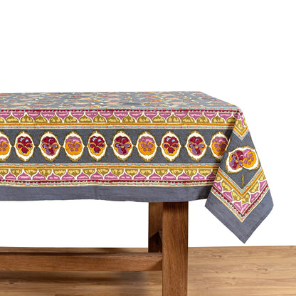 French Tablecloth Pansy Red & Grey - Out of Stock
