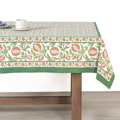 French Tablecloth Grenadine Orange & Green-Out of Stock