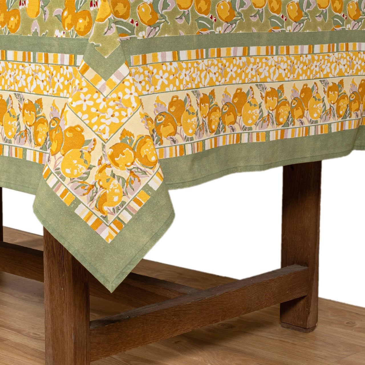 French Tablecloth Citron Vert & Yellow