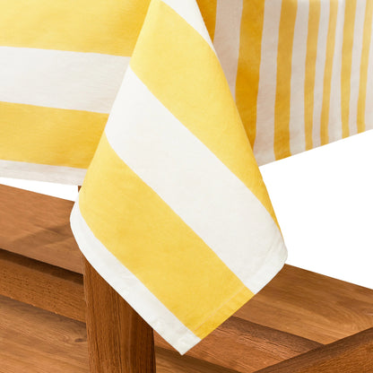French Tablecloth St. Tropez Yellow Stripes