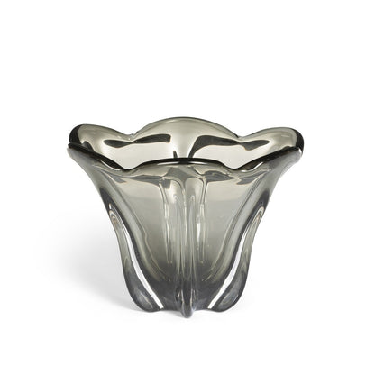 Tulip Glass Bowl, Smoke, Small