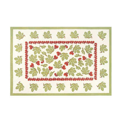 French Tablecloths Fig Red & Green-Discontinued