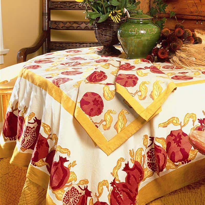 French Tablecloth Pomegranate