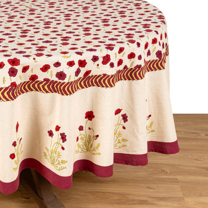 French Tablecloth Poppies