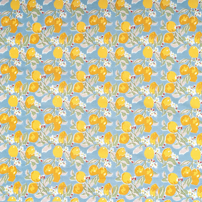 French Tablecloth Citron Bleu & Yellow