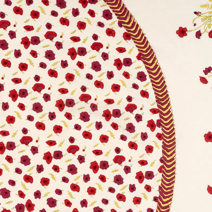 French Tablecloth Poppies