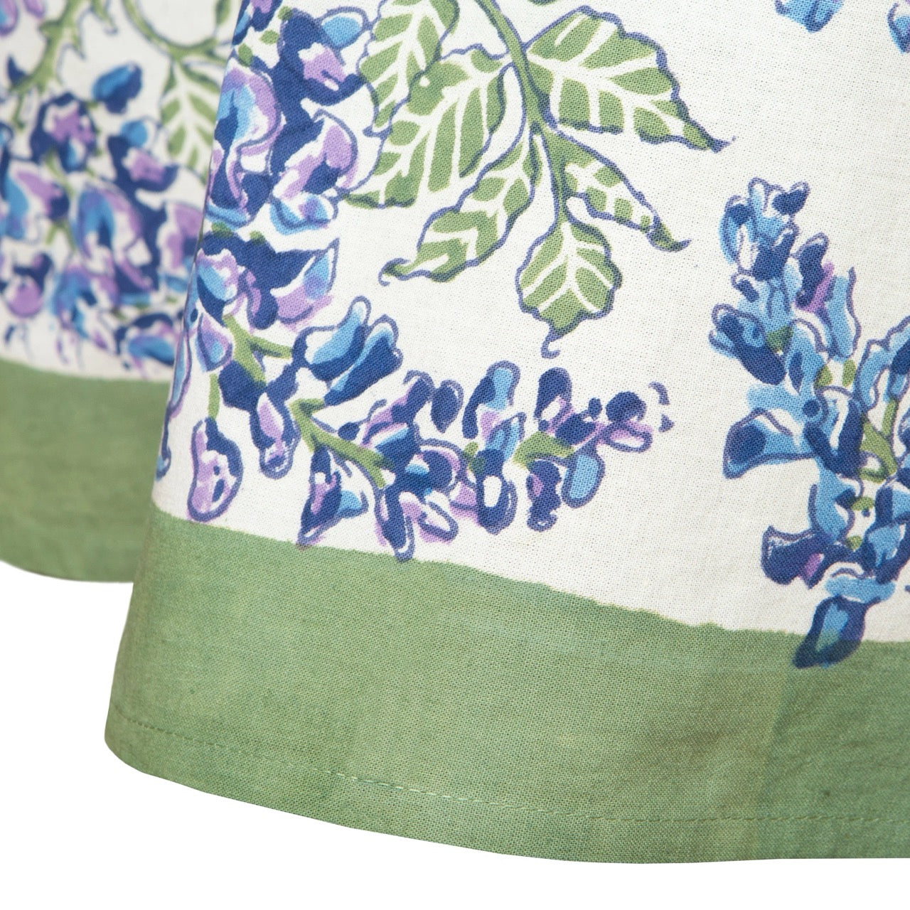 French Tablecloth Wisteria Green & Blue